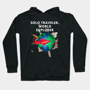 Solo Traveler, World Explorer Hoodie